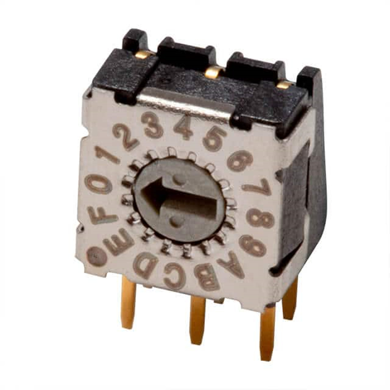 7*7旋轉(zhuǎn)編碼開關(guān)， 4位， 10位，16位